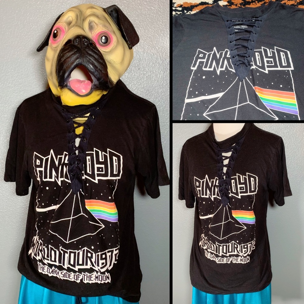 PINK FLOYD, lace up tee!!